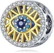 [DUUDAH] Women's Jewellery 925 Sterling Silver Pendant Beads,Golden Bee Pendant 925 Sterling Silver Charms Beads Fit Women Bracelets Necklaces Bangle for Daughter Wife Birthday Gifts DIY Jewelry Making