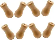 HOOTNEE 8pcs Wooden Cord Tassel: Blind Pull Cord Knobs Drops Pull End Window Knobs Wooden Hanging Ball for Blinds Shades Home Living Room Bedroom