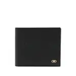 [Ferragamo] Ferragamo Gancini-plaque Grained Leather Wallet ONE SIZE BLACK