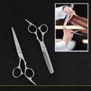 6.5" Professional Hair Cutting Scissors Thinning Barber Shears Set Kit NEW