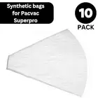 10 x Synthetic Dust Bags for Pacvac Superpro 700 Series Backpack Vacuums