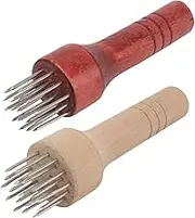 Cabilock 2Pcs Wooden Handle Meat Tenderizing Tools Pork Pounders for Household Cooking Barbecue Easy to Clean Ergonomic Design for Meat