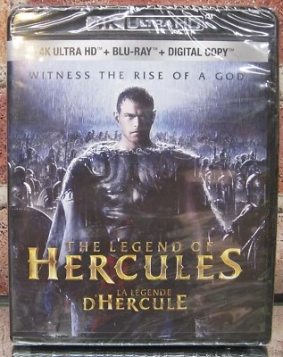 The Legend of Hercules (2014) 4K Ultra HD 3D Blu-ray 2-Disc US Release Kellan Lu