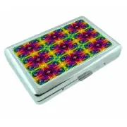 Fractal Em1 Silver Metal Cigarette Case RFID Protection Wallet