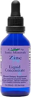 Eidon® Ionic Minerals Zinc Supplement Concentrate 2 oz. Glass Dropper Boosts Immune System and Mood Relieves Stress