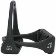 Compositi AMKA Soft Reflex Plastic Stirrups Black Wide Non-Slip with Flexible Tread
