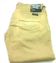 Buffalo David Bitton Mens Ashtex Distressed Beige Skinny Fit Jean 40W/34L