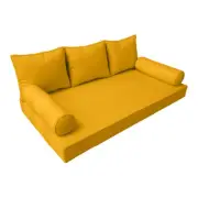 |SLIPCOVER ONLY|S3 Daybed Mattress Bolster Backrest Covers Piped Trim Crib AD108