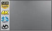 Screen Projector Screen Simple 16:9 Anti-Light Curtain Home Outdoor Office Portable 3D HD Smart Home(84 inch)