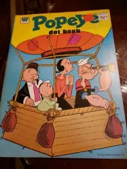 Popeye Dot Book - Whitman Coloring book w/ Connect the Dots 1978 Unused