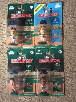 1996 - 1998 Headliners Oral Hershiser, Barry Bonds, M. Piazza & H. Nomo figures
