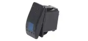 SPST Blue Illuminated IP66 Marine 12V/24V Rocker Switch