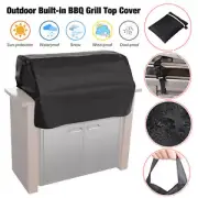Heavy Duty BBQ Grill Cover Storage Bag Waterproof Built-In Top Grille Cover