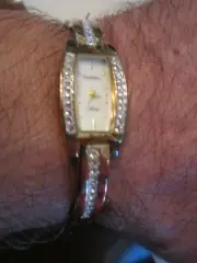 LADIES' ARMITRON NOW WATCH COVERED IN SWAROVSKI CRYSTALS - BBA-22
