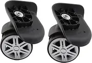 Denash Suitcase Wheels, Luggage Replacement Wheels DIY Wear 1 Pair for Suitcase Replacement Accessory