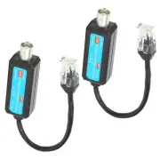 2PCS High Quality Passive Coaxial lP Extender lEEE802.3 RJ45 PAL/NTSC/SECAM
