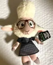 Disney Zootopia Lamb Plush Assistant Mayor Bellwether Sheep 9" With Tags TOMY
