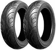 Bike Parts Center 791002 Motorcycle Tires, 120/70-12 T/L, Set of 2, Tubeless