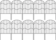 Garden Fence - Fencing Animal Barrier | Multipurpose Easy to Use Decorative Garden Protection, 10x Temporary Portector Tool for Pet Area Lawn Outdoor Patio Flower Bed Use Yard Landscaping Event