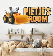 [Namly Design] Wallsticker -Bulldozer / Personalised
