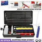 Professional Wide Kitchen Knife Sharpener Fix-angle Sharpening System 5 Stone