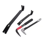 4Pcs Nail Puller Pry Bar Set High Hardness Nail Puller Flat Crowbar Accessory