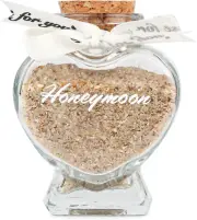 Honeymoon Sand Keepsake Jar - Honeymoon Gifts,Wedding Gift for Newlywed Couples