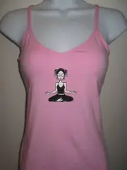 NEWTG American Apparel yoga bra cami tank top OM AUM