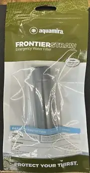 Aquamira Frontier Straw Emergency Water Filter - Parasite and Cyst Protection