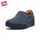 【FitFlop】RALLY MERINO WOOL SLIP-ON SKATE SNEAKERS易穿脫時尚羊毛休閒鞋-女(午夜藍)