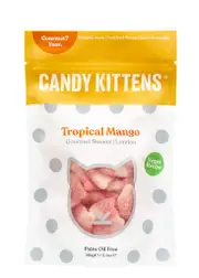 Candy Kittens Tropical Mango Gourmet Sweets 145g, Mango, Cat-shaped Sweet, Vegan Friendly, 145g 145g