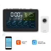Tuya Wifi Weather Station Alarm Clock Wireless Indoor Outdoor App Remote Control Works with Tuya and Smart Life Applicat