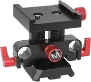 Universal Cage Base for Camera, Adjustable Height Conduit, 15mm Clamp Hole, CNC Integrated, Sturdy Aluminium Alloy, Anti Oxidation,