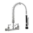 3Monkeez Stainless Steel Exposed Breech Wall Mount Pre Rinse Unit With Spread...