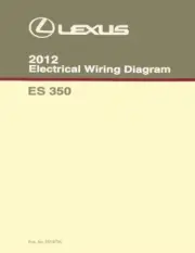 2012 Lexus ES 350 Wiring Diagrams Schematics Layout Factory OEM
