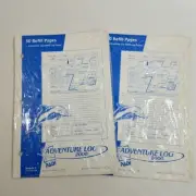 Lot 2 Packets PADI Adventure Log Refill Pages Total 100 Sheets 8 x 5.5