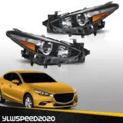 Fit For 2017-18 Mazda 3 Headlights Headlamps Halogen Set Driver & Passenger Side (for: Mazda)