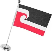 ROMISBABA Polyester Mini Flag Design Desk Decoration Flag Small Desk Banner for Office Home Events
