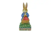 Beatrix Potter by Jim Shore Figurine 16cm Peter Rabbit With Basket of Strawberries, Whitehill 6012489