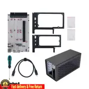 TH3P4G3 Mini External GPU Dock+ATX Power Supply Case for Laptop Thunderbolt
