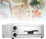 Countertop Pizza Maker, Home Electric Pizza Oven, Knob Design Heats Up to 300℃, 12-Inch Pizza Can Be Baked Easy to Clean Suitable for Commercial Kitchens