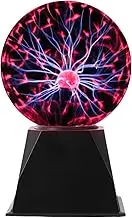 Plasma Ball 4 Inch, Touch Sensitive Nebula Lightening Ball, Electric Ball Lightning Toys for Parties, Decoration, Prop; Boys and Girls Over 8
