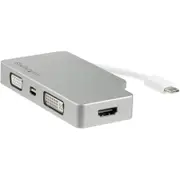 StarTech.com USB C Multiport Video Adapter 4K/1080p - USB Type C to HDMI, VGA, DVI or Mini DisplayPort