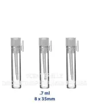 1000 EMPTY GLASS PERFUME SAMPLE Vials Perfume Oil Cologne 1ml (.7ml) Bulk Lot