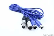 Octave Plateau Voyetra Eight Custom MIDI XLR din Cables VINTAGE SYNTH DEALER 8