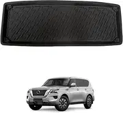AUSGO 3D Cargo Mat Compatible with Nissan Patrol Y62 2012-Onwards, All-Weather Heavy Duty Boot Liner Luggage Tray Trunk Mat