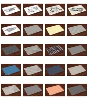 Ambesonne Place Mats Set of 4 Fabric Placemats Dining and Kitchen Table