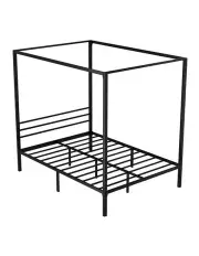 [Artiss] Pochy Double Metal Bed Frame in Black