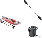 Intex 68309 Excursion PRO Inflatable Kayak Essentials Bundle