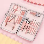 7-18PCS Manicure Pedicure Kit Set Stainless Steel Nail Grooming Clippers Tools